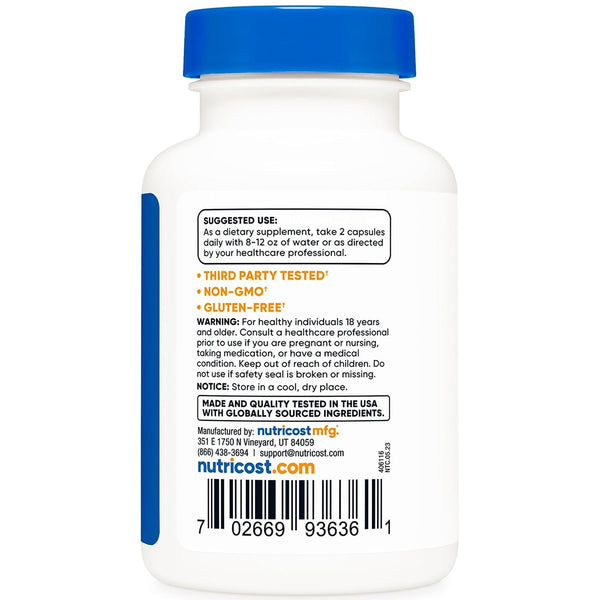 NUTRIFORCE Berbérine - 60 Capsules, Date De Péremption 04/2027, Complément Alimentaire Neutre