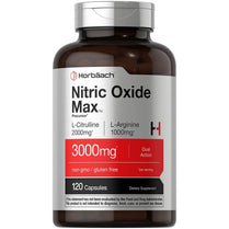 Nitric Oxide NO2 Booster 3000mg 120 Capsules by Horbaach