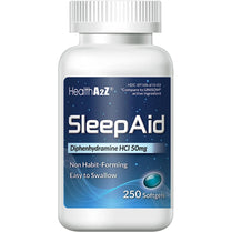 HealthA2Z Sleep Aid Diphenhydramine MEGA VALUE 50mg 250 Softgels