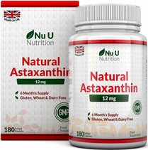 Nu Nutrition Astaxanthin 12mg Natural 5% Oil 180 Softgels