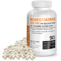 Bronson Benfotiamine Vitamin B1 Thiamine 300 mg 180 Vegetarian Capsules