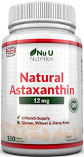 Nu Nutrition Astaxanthin 12mg Natural 5% Oil 180 Softgels