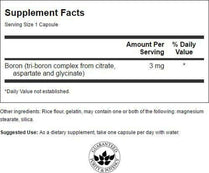 Swanson Boron Triple Complex  3mg 250 Caps COMPLETE BORON FORMULA Strong Bones