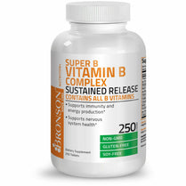 Vitamin B Complex Sustained Release B1 B2 B3 B6 B9 Folic Acid B12 250 Tablets